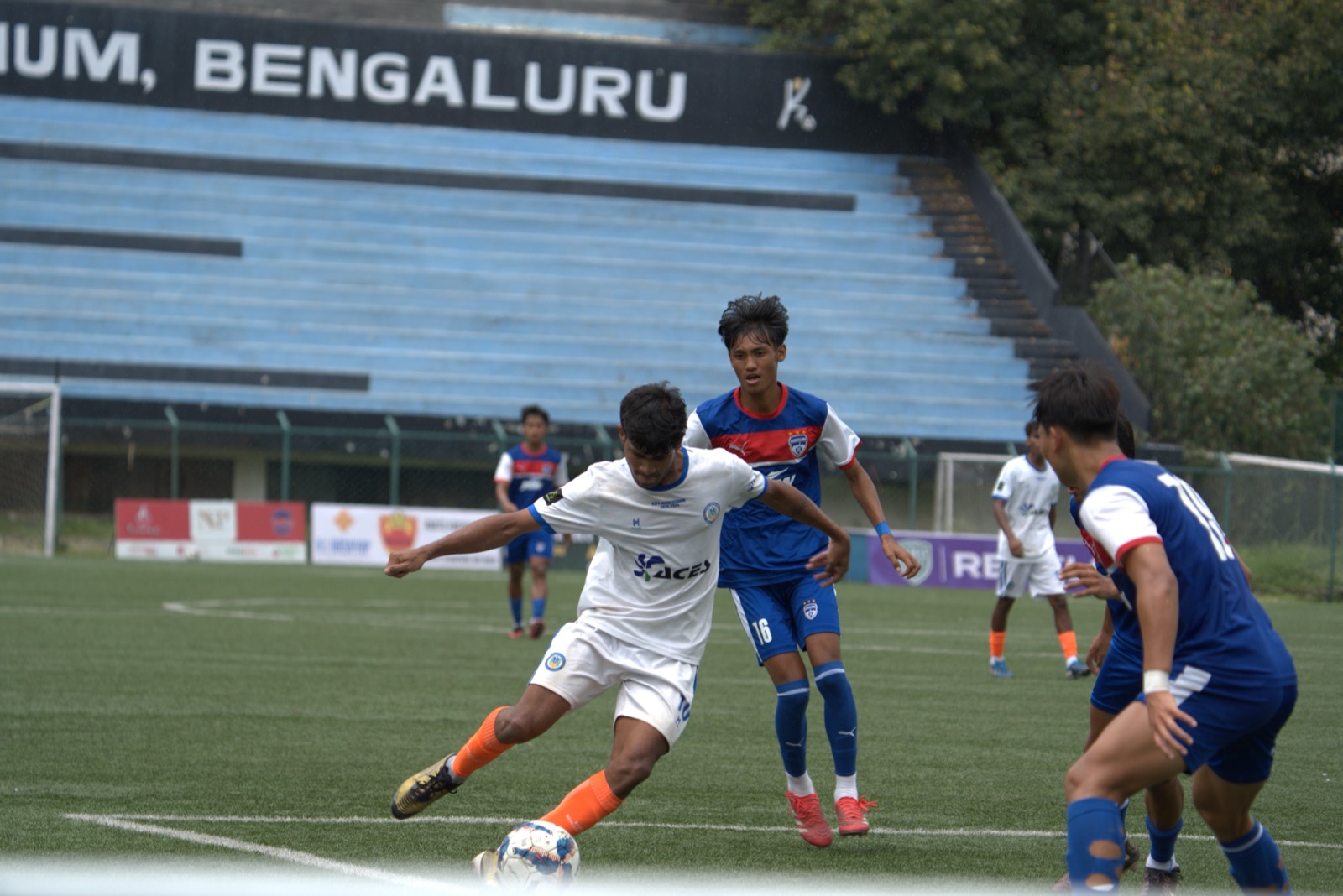 Match-day action for FC Real Bengaluru residential programme players in Bengaluru